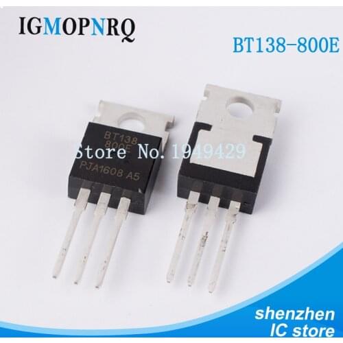 10PCS/lot BT138-800E BT138-800 TO-220 BT138 RAIL TRIAC New