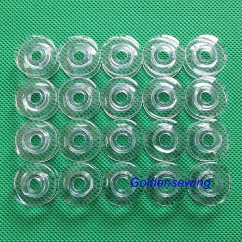20 PCS Bobbins for Viking #1, #1+, Clear Concave 4120975-45