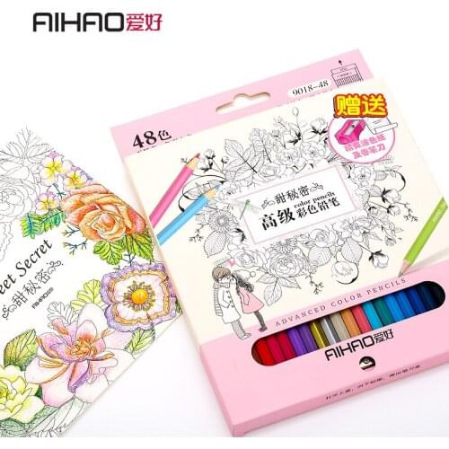 48 Colored Professional Drawing Pencils Artist Sketch Wood No-toxic Color Pencil Set lapices de Stationery