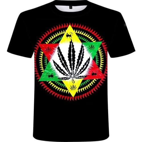 Camiseta con estampado de hierba para hombre, ropa informal estilo Hip Hop, de alta calidad, con personalidad, de verano, 2021