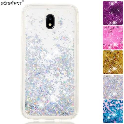 For Samsung Galaxy J7 Pro 2017 Bling Glitter Stars Dynamic Liquid Quicksand TPU Cover Phone Case SM-J730F/DS SM-J730FM/DS Funda