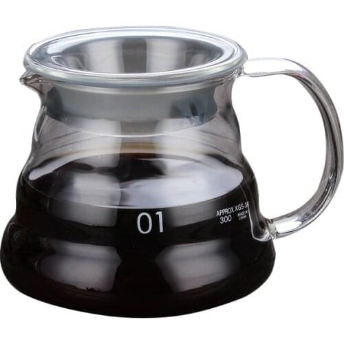 Ecocoffee S580 Amazon Hot Sale China Hefei 4cups 6cups 8cups Heat Resistant Glass Coffee Server with Cover Teapot