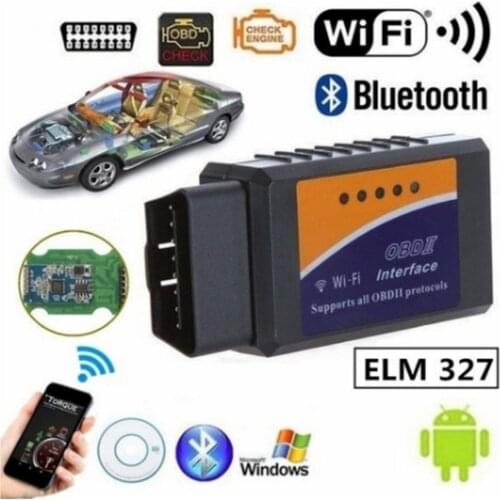 Vehicle fault detection and diagnosis instrument Auto Wish Scan V1.5 for OBD2 Wireless ELM327 IOS&Android Scanner WIFI Adapter