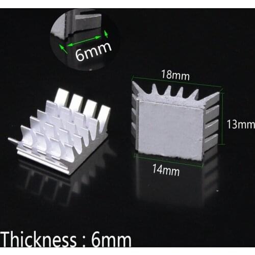 500 Pieces Gdstime GDT - X8 Small Aluminum Heatsink With 3M tape for Computer X-box 360 PS3 VGA Card IC Chipset Cooling