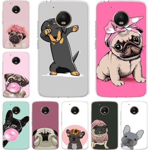 Cartoon Puppy Phone Case For Motorola Moto G9 G7 G8 Power E6 E5 G6 G5 G5S EU Plus Play One Action Cover