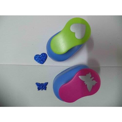 2pcs(2.5cm) heart and butterfly shape craft punch set Punch Craft Scrapbooking school Paper Puncher eva hole punch free shipping