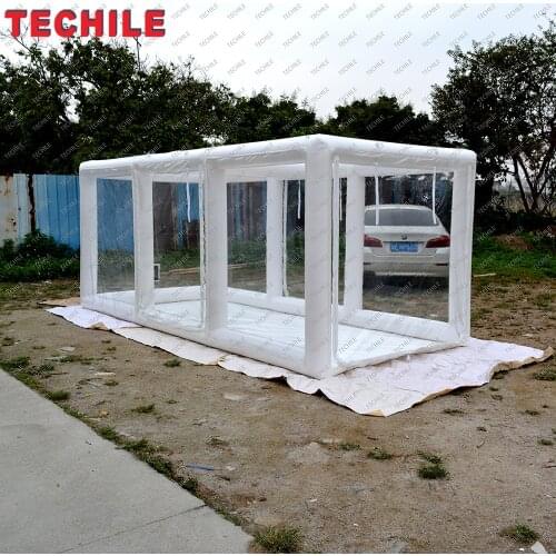 Free shipment air tighted inflatable car display showcase Storage Capsule Tent