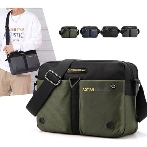 Weysfor Nylon Shoulder Bags Men Casual Travel Waterproof Single Shoulder Bag men Sling Cross Body Messenger Bags Male Handbag