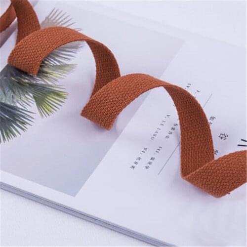 New 5meter 25mm Width Canvas Ribbon Polyester Cotton Webbing Strap Sewing Bag Belt Accessories For Belt Making Sewing DIY Craft