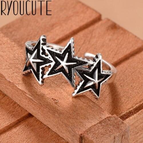 New Trendy Charm Star Rings For Women Men Boho Knuckle Party Rings Punk Cocktail Jewelry Girls Gift anillos bijoux