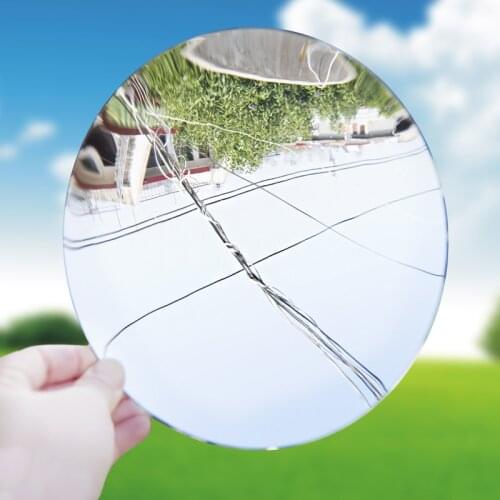 Plastic Acrylic Parabolic Mirror Concave Mirror Focus UV Protection Sturdy Durable Reflective