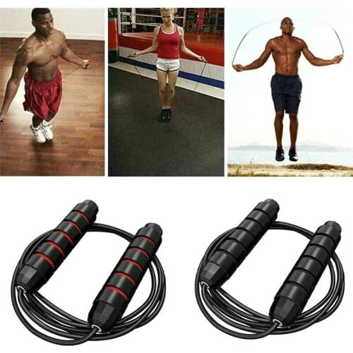 New Women Jump Ropes Solid Men Unisex Steel Wire Home Gym Sports Use Single Rope Fitness Exercise Body Building Handles 2020