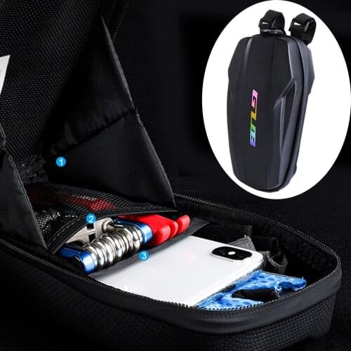 Scooter Handlebar Storage Bag Hard Shell EVA Pouch for Folding Bike Tools