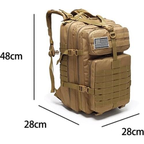 40L Tactical Assault Pack Backpack Molle Waterproof Bug Out Bag Small Rucksack for Outdoor Hiking Camping Hunting sac a dos