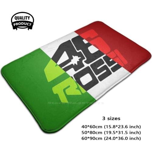 Fans Club R0Ssi Comfortable Door Mat Rug Carpet Cushion Carbon Logo Ferari Luxury Car Logo Factory Vials Japan Track Motorcycle