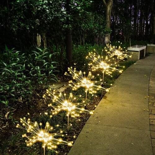 Waterproof Solar String Lights LED Firework Lights for Garden, Patio, Yard, Home, Parties Decoration