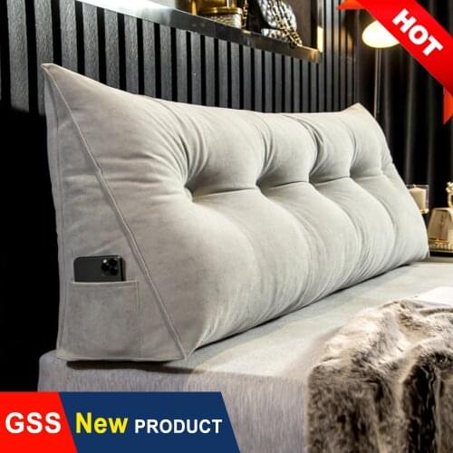 Adults Kids Chenille Pillow Case Bed Soft Bedside Cushion Cover Home Decor Slipcover Corner Seat Backrest Lumbar Back Pouf Futon