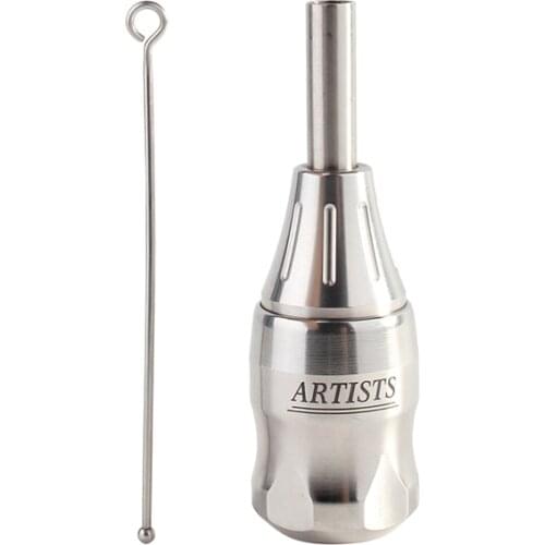 YiLong Artist Stainless Steel Handle 25mm One Body Needle Handle Adjustable Needle Length