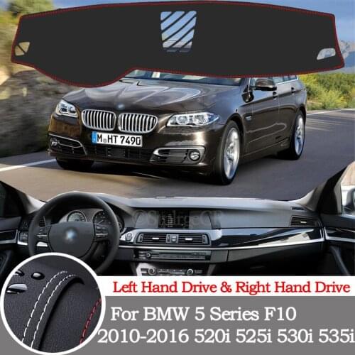 High-quality leather instrument panel protection pad and light-proof pad for BMW 5 Series F10 2010-16 520i 525i car accessories