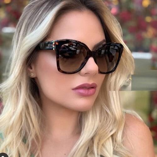 2021 Gradient Design Vintage Women Cute Sexy Sunglasses Acetate Frame Butterfly Sun Glasses Retro Shield Oversized Shades Uv400