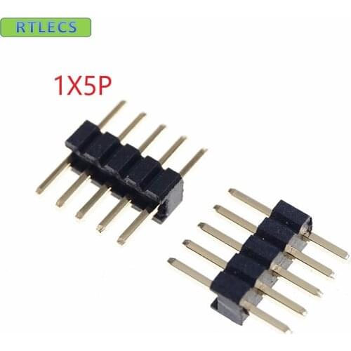 1000 pcs 1x5 P 5 Pin 1.27 mm PCB Male Header Single row Straight PCB Through Hole Pin Headers Rohs Lead Free