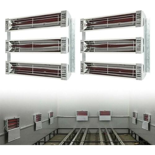 2 Set 3KW Spray Baking Booth Infrared Red Paint Curing Light Heating Lamp Heater US EU UK STOCK