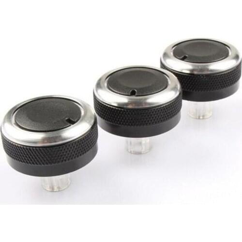 3Pcs/set Car Interior Air Conditoner Adjust Button Switch AC Knob Decoration Cover Cap Car-covers For Mazda 3 2011-2013