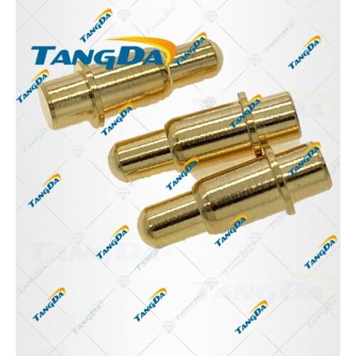 5*13.5 copper plating spring thimble current pin conducting probe electrode needle contact current:2A Gold-plated5 13.5 TANGDA V