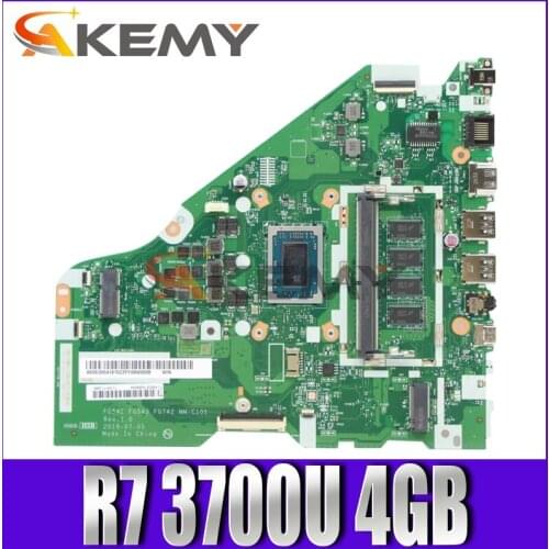 Akemy For Lenovo L340-15API L340-17API V155-15API Laptop Motherboard FG542 FG543 FG742 NM-C101 CPU R7 3700U 4GB RAM Tested 100