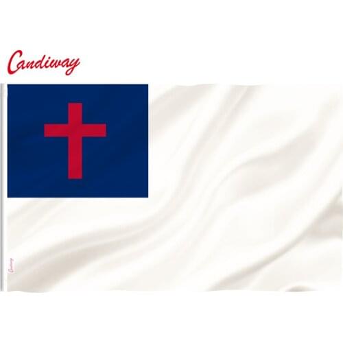 Cross Banner Church Pennant Polyester Franziskaner Holyland Christian Sepulcri Banner 90*150 cm New Outdoor