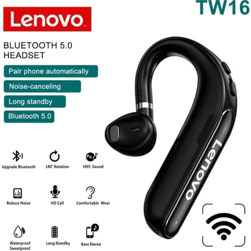 Lenovo TW16 wireless bluetooth earphone mini in-ear sports headset long standby noise reduction 5.0a Bluetooth headset