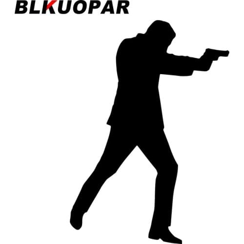 BLKUOPAR for Weapon Gun Spy Agent Car Stickers Sunscreen Personality Decals Personality Motorcycle Windows Decor Car Goods