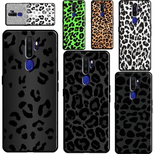 Leopard Print Black Cheetah Pattern For OPPO A52 A72 A91 A5 A9 A31 A53 2020 Reno2 Z Find X2 X3 Pro A3S A5S A1K A15 A93 Case