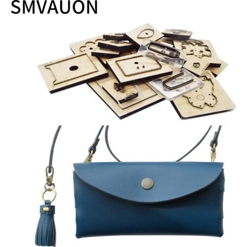 Wooden Die Cutting Diy 2021 Inclined Shoulder Bag Mobile Phone Bag Dies Fille Scrapbooking Suitable For Die-Cutting Machines