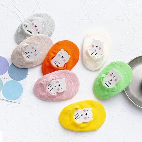 Baby Anti-skid with Rubber Grips Boy for Childrens Clothing Girl Clothes Thin Floor Slouch Socks Short Toddlers Kids Cotton