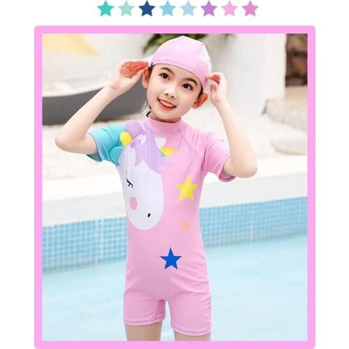 New girls swimsuit one-piece cute princess surfing suit for children XYY-197