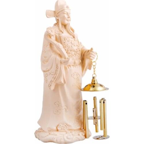 Precious Minister Resin Home Decoration With Brass Wind Chime New Feng Shui Product For Lucky And Peace P1001