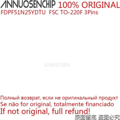 FDPF51N25YDTU FDPF51N25 51N25 FSC TO-220F 3Pins 100% Original NEW MOSFET 51A 250V