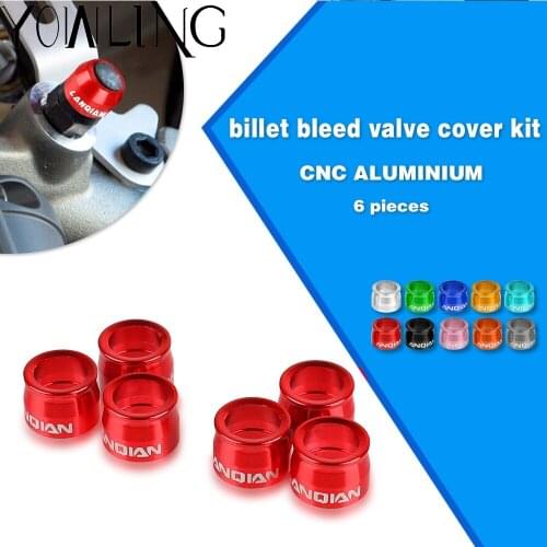 For DUCATI MULTISTRADA 1000 1200 Enduro S GT Pikes Peak Touring Motorcycle Billet Bleed Valve Cover Kit Caliper Master Cylinder