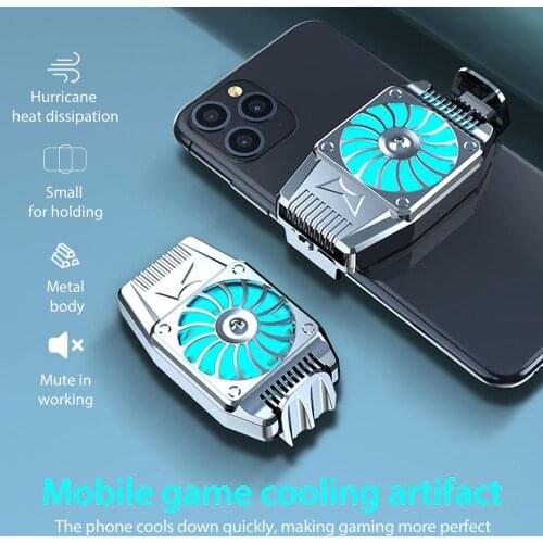 Mobile Phone Radiator Universal Mini Portable Cooling Fan Game Cooler Cell Phone Radiator Heat Sink For IPhone/Samsung/Xiaomi