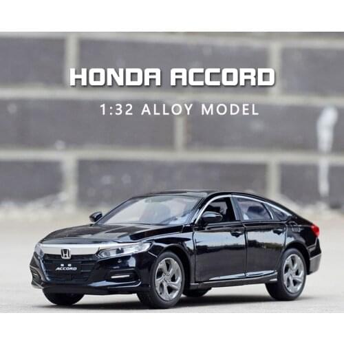 1:32 Honda Accord Tenth Generation Alloy Car Model Simulation Metal Car Model Decoration Sound And Light Pull Back Toy Boy Gift