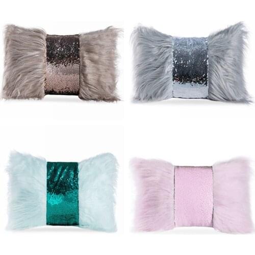 Soft Plush Cushion Cover Home Decor Pillow Covers Living Room Bedroom Sofa Decorative pillowcase 30x50cm shaggy fluffy cover