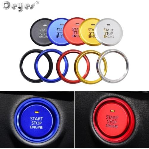For Mazda 3 Axela 2020 Car Engine Push Start Stop Ignition Button Ring Cover Cap Interior Accessories Auto Styling Stickers Case