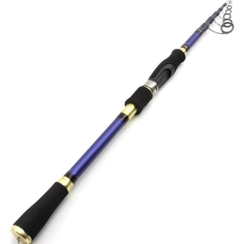NEW 1.8M 2.1M 2.4M 2.7M lure Spinning Rod Carbon Lure Trout Rod telescopic Travel fishing M power fast pole Lure Weight 7-28g