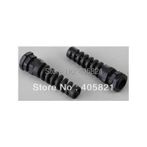 PG21 nylon bending proof spiral cable gland For 13-18mm Cable Range