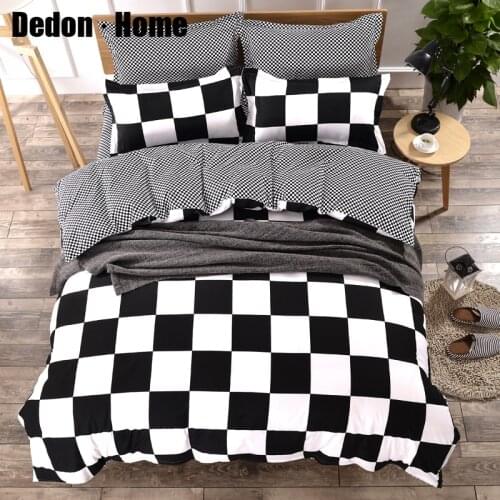Simple Bed Sheets Sets Duvet Cover Bed Linen Pillow Case High Quality Soft Bedding Set European Style Home Textiles Bedclothes