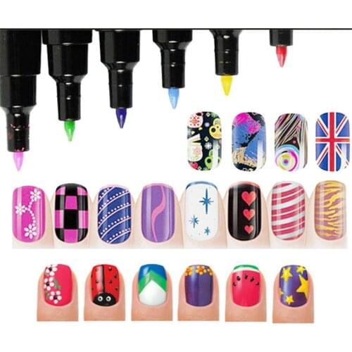 DIY 7ml UV Gel Nail Polish 16 Colors Nail Color Nail Varnish Pen Art Color Gel Matte Nail Gel