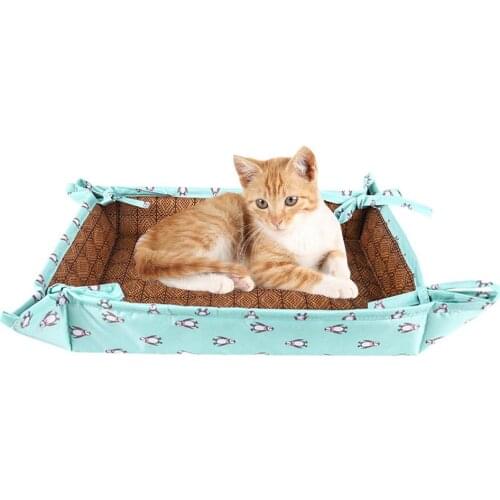 Cat Bed Foldable Pet Cooling Mat Cat House Mat Liner For Kittens For Catnip Tower Climbing Tree Cooling Litter Mat Lounger Pet