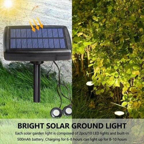 Solar LED Power Outdoor Path Night Light Spot Lamp Yard Garden Lawn Street Courtyard Landscape Waterproof Warm White Decoration