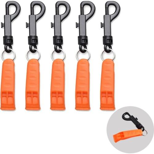 Safety Whistle with Clip for Boating Camping Hiking Hunting Scuba Diving Outdoor Emergency Survival Rescue Signaling